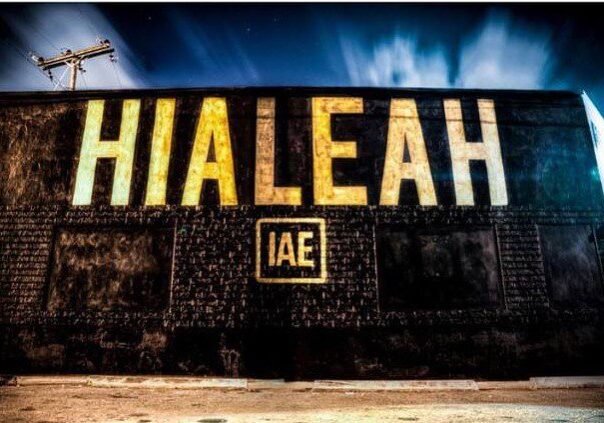 Urban street art featuring Hialeah